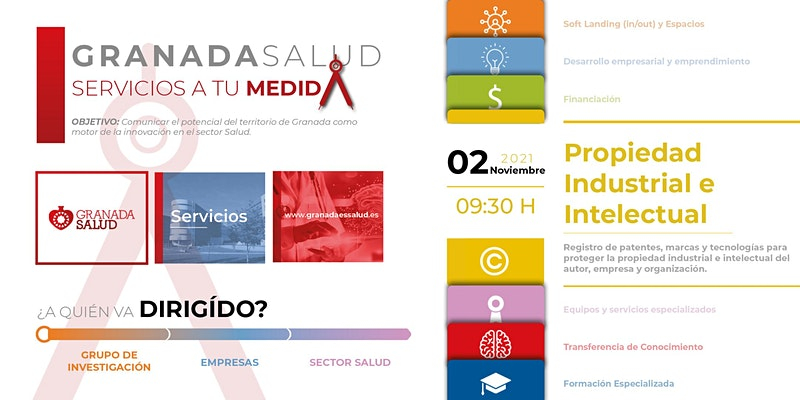 Propiedad industrial e intelectual Banner de Granada Salud Propiedad industrial e intelectual